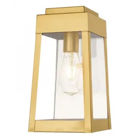 1 Lt Satin Brass Wall Lantern