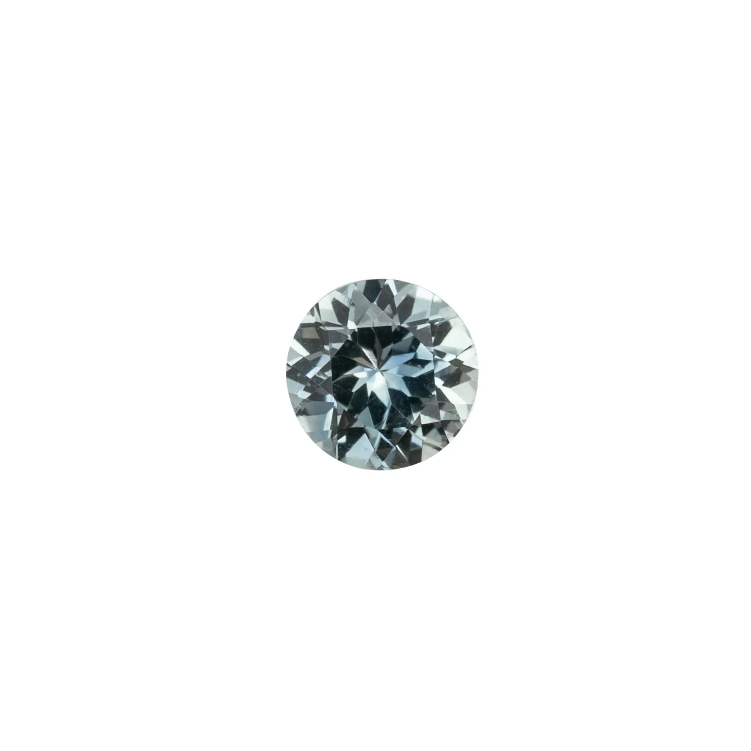 1.08ct Round Cut Light Blue Montana Sapphire SR273