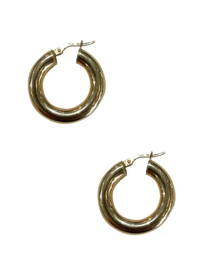 10K Gold Thick Hoops