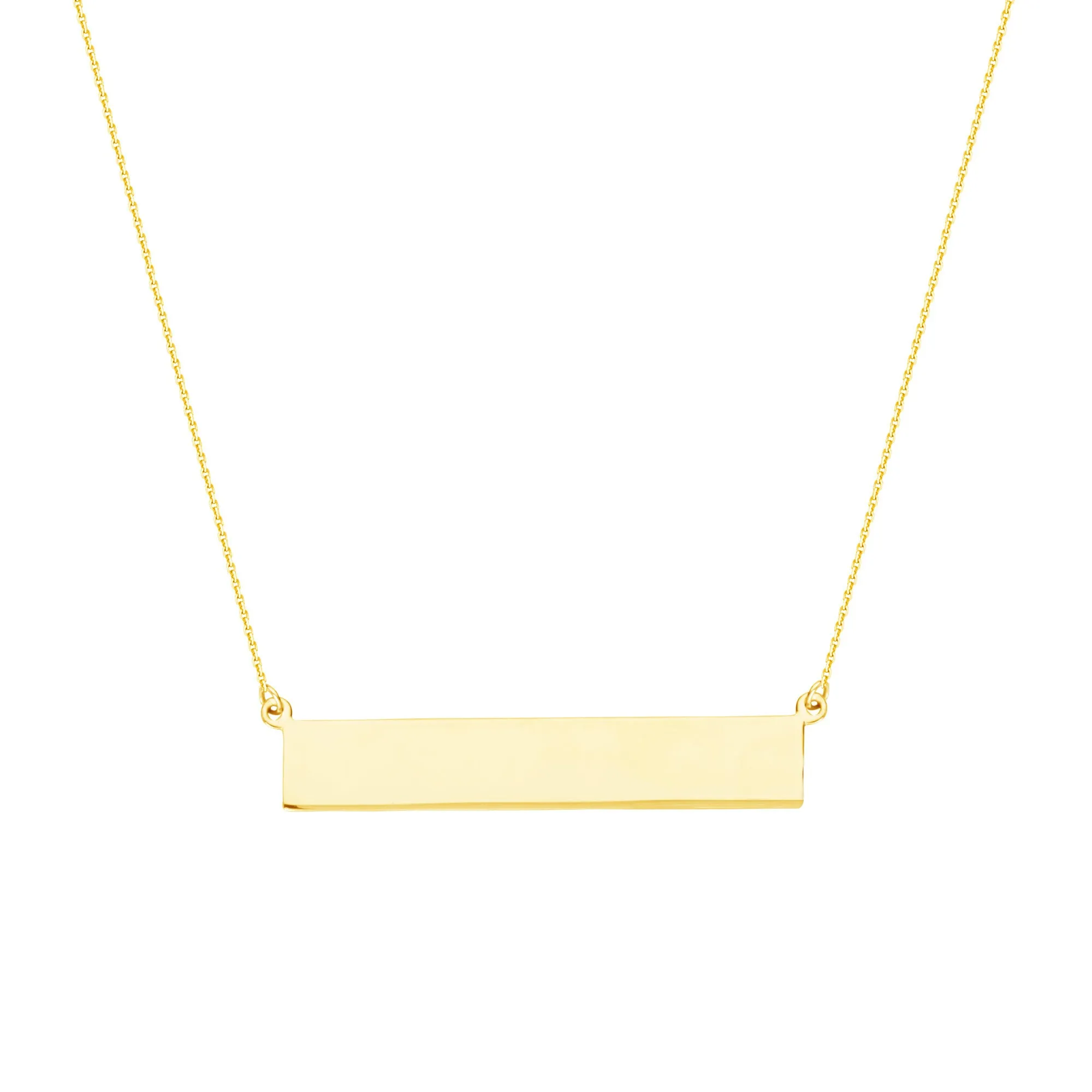 14K GOLD BAR NECKLACE