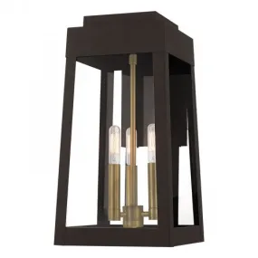 3 Lt Bronze Wall Lantern