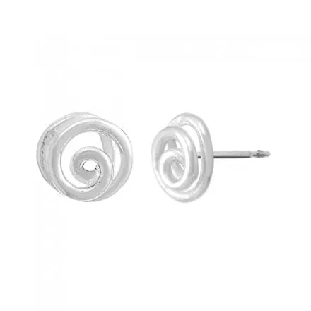 3D Spiral Stud Earrings by boma