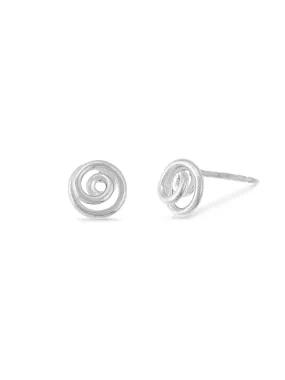 3D Spiral Stud Earrings by boma