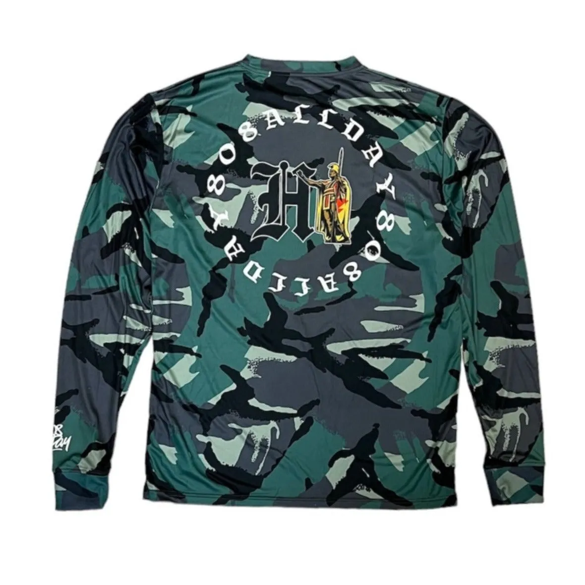 808ALLDAY Camo Circle HI Kam Dri Fit Performance Long Sleeve