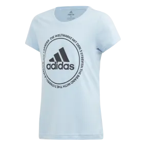 Adidas Kids Training Prime Tee- Global Blue