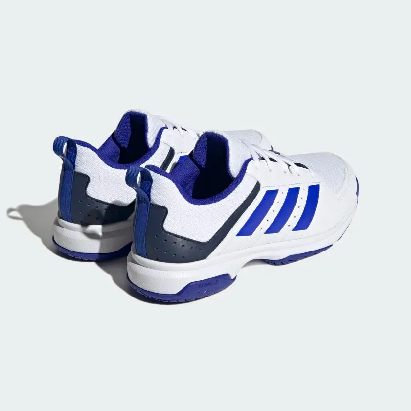 Adidas Ligra 7 Badminton Shoes - Cloud White/Lucid Blue/Team Navy Blue 2