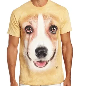 Adult Corgi Face Short Sleeve T-Shirt