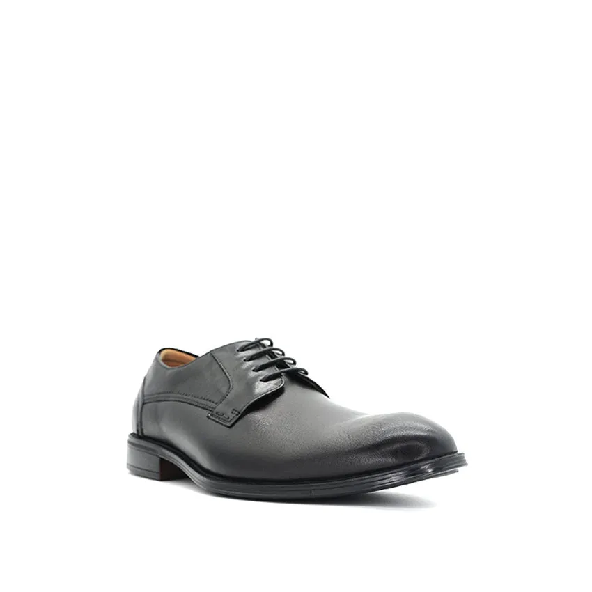 Aiden Lace Up Pt Men's Shoes - Black Leather