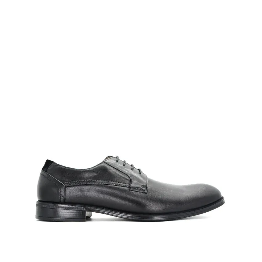 Aiden Lace Up Pt Men's Shoes - Black Leather