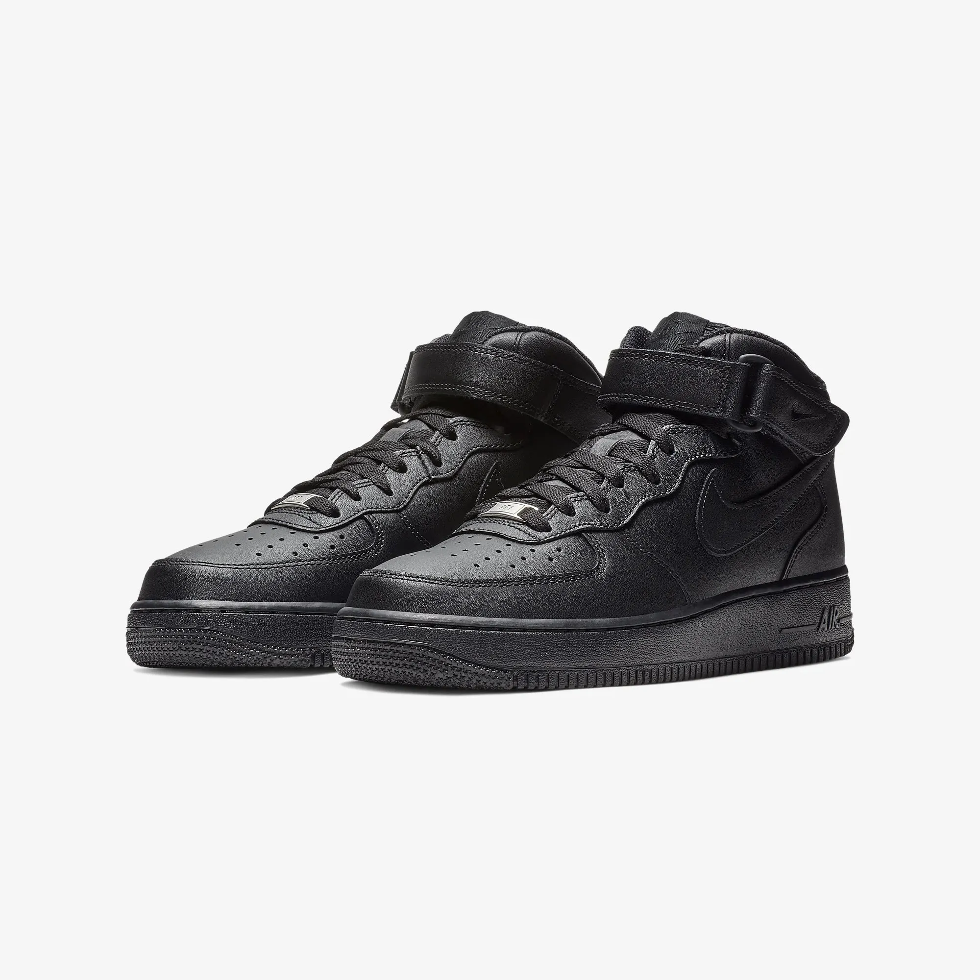 AIR FORCE 1 MID '07 'BLACK/BLACK'