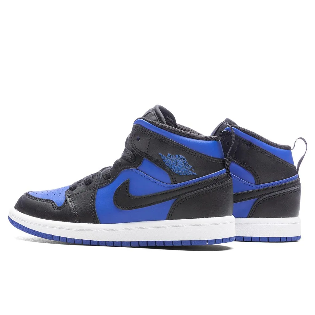 Air Jordan 1 Mid (PS) - Black/Royal Blue/White