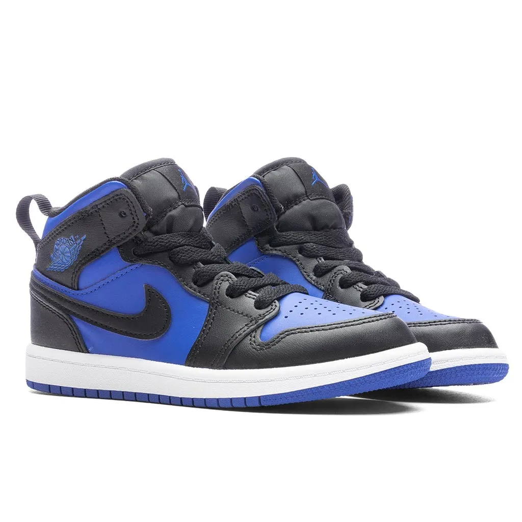 Air Jordan 1 Mid (PS) - Black/Royal Blue/White