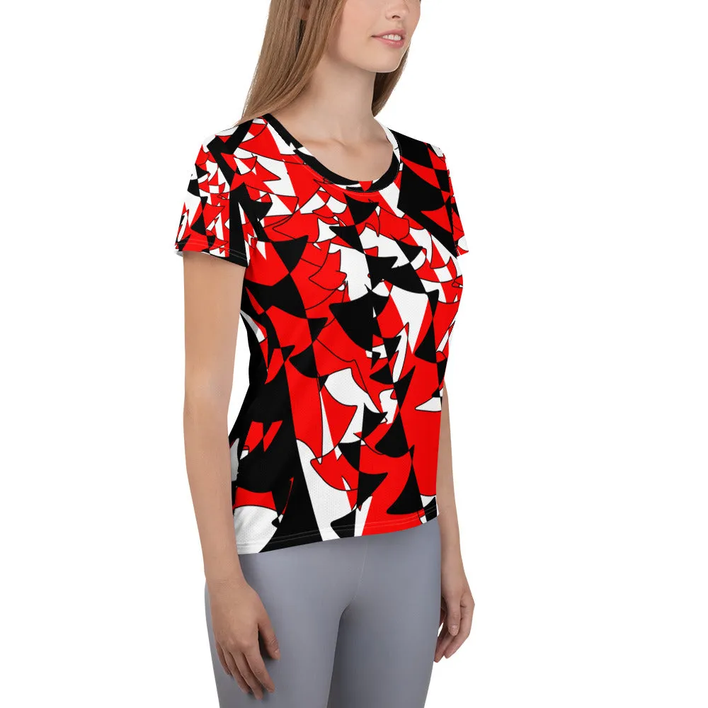 All-Over Print Women's Athletic T-shirt