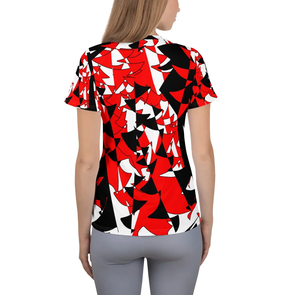 All-Over Print Women's Athletic T-shirt