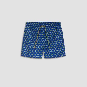 Archer Striped Fish Swim Trunks