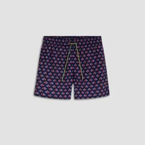 Archer Striped Fish Swim Trunks