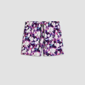 Archer Tropical Watercolor Swim Trunks