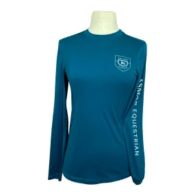 Asmar Equestrian Sustainable Logo Tee in Dark Teal - Women's XS