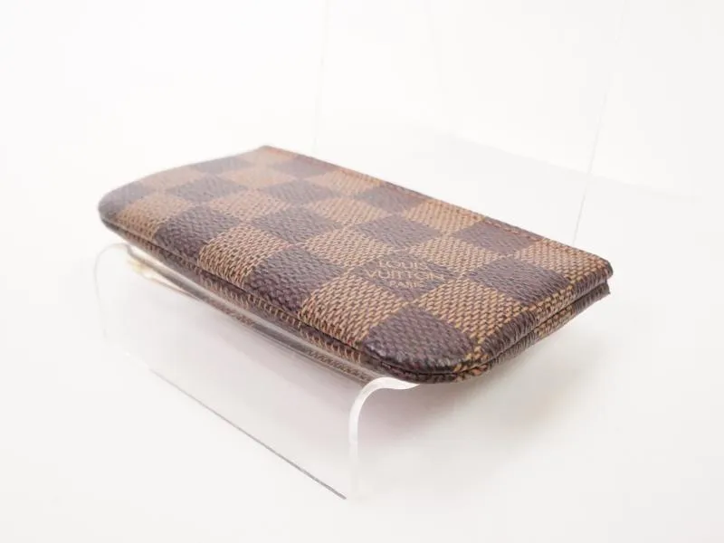 Authentic Pre-owned Louis Vuitton Damier Ebene Pochette Clefs Coin Case Purse Key Ring N62658 220115