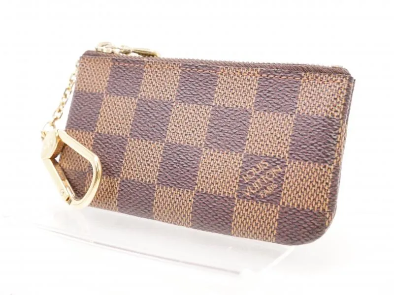 Authentic Pre-owned Louis Vuitton Damier Ebene Pochette Clefs Coin Case Purse Key Ring N62658 220115