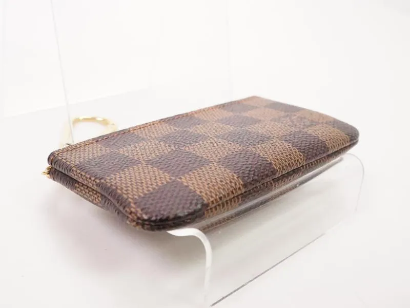 Authentic Pre-owned Louis Vuitton Damier Ebene Pochette Clefs Coin Case Purse Key Ring N62658 220115