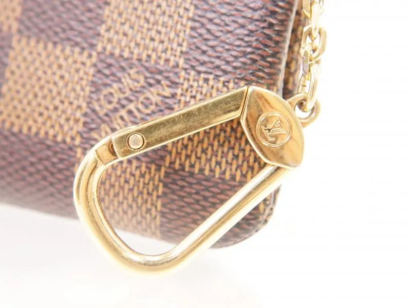 Authentic Pre-owned Louis Vuitton Damier Ebene Pochette Clefs Coin Case Purse Key Ring N62658 220115