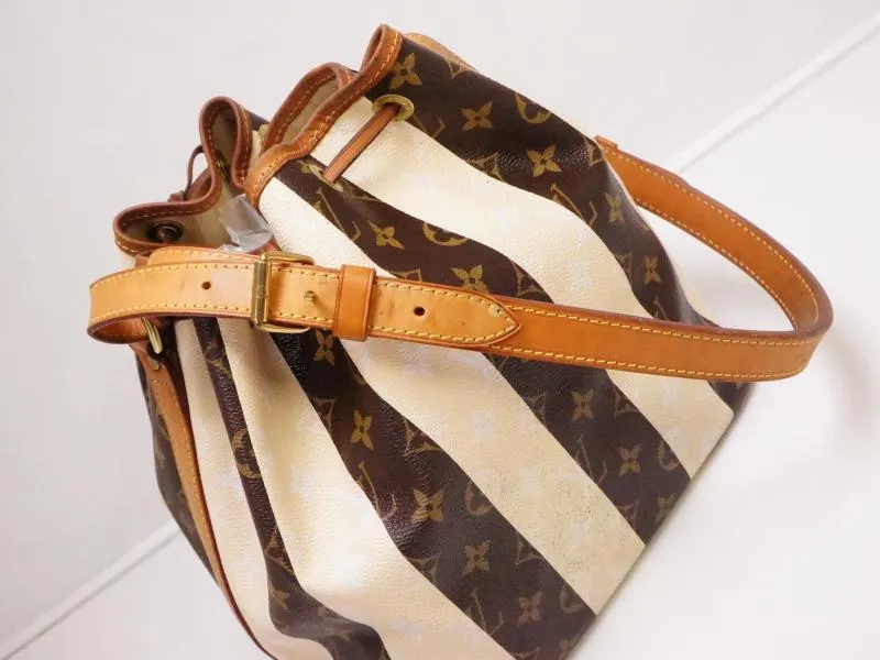 Authentic Pre-owned Louis Vuitton LV Monogram Rayures Striped Petit Noe Shoulder Bag M40564 211078