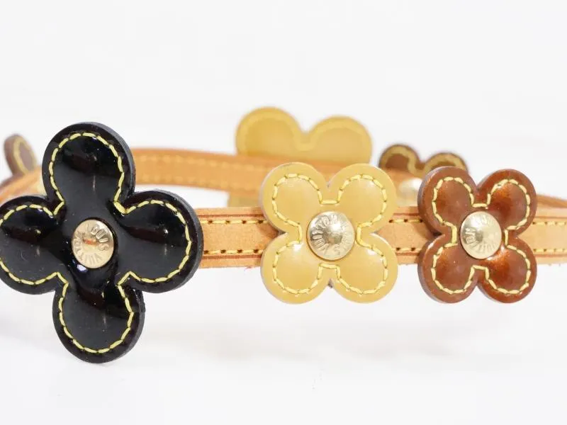 Authentic Pre-owned Louis Vuitton Vernis Beige Black Bronze Flower Lexington Bracelet M92250 191028