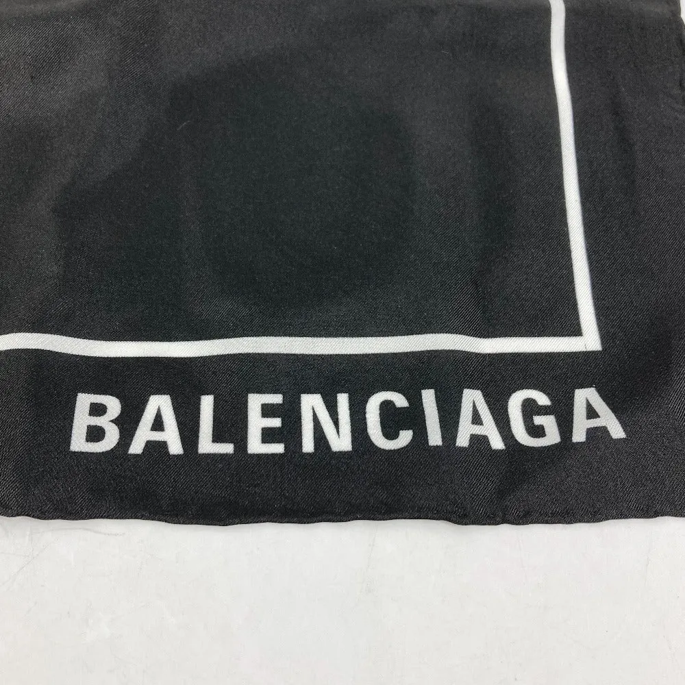 BALENCIAGA scarf silk black THE SIMPSONS Simpsons collaboration simpsons Women Used Authentic