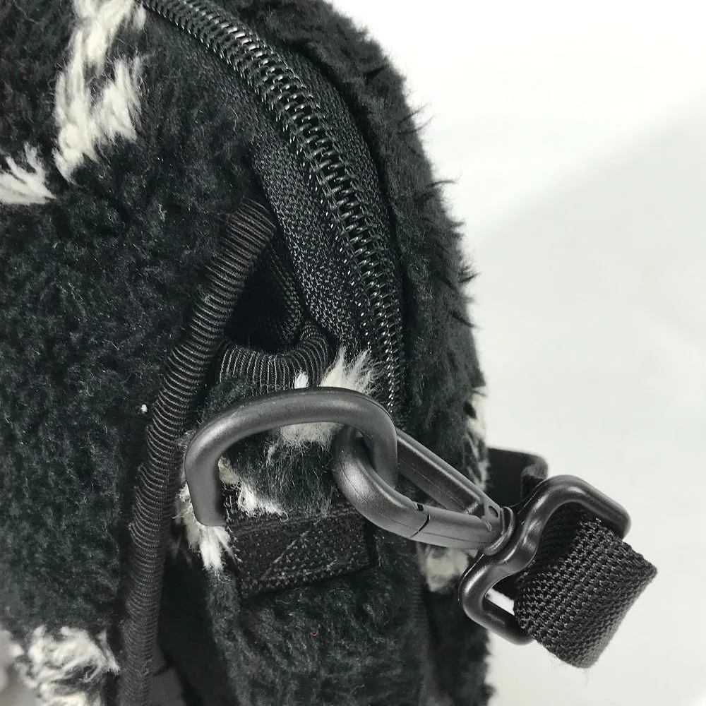 BALENCIAGA Shoulder Bag 593329 fur / nylon black Mokomoko explorer crossbody unisex(Unisex) Used Authentic