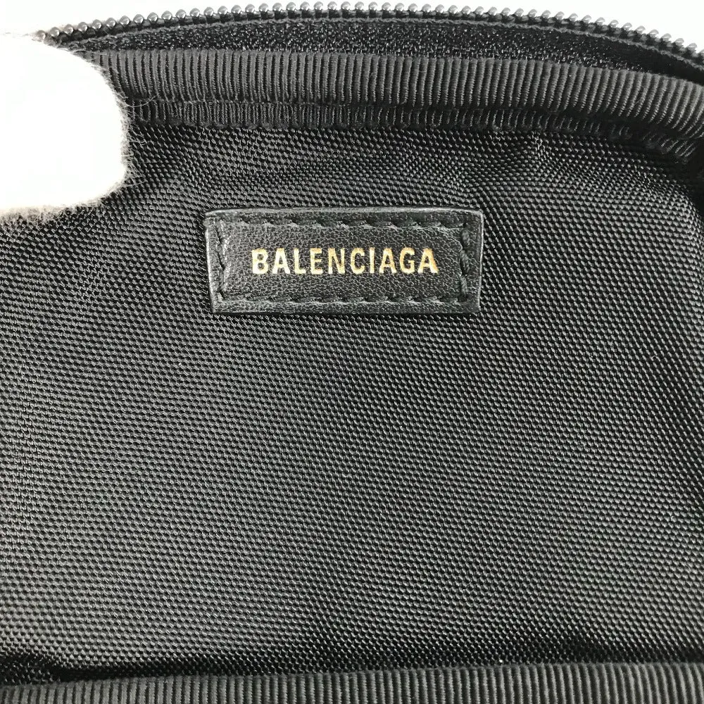 BALENCIAGA Shoulder Bag 593329 fur / nylon black Mokomoko explorer crossbody unisex(Unisex) Used Authentic