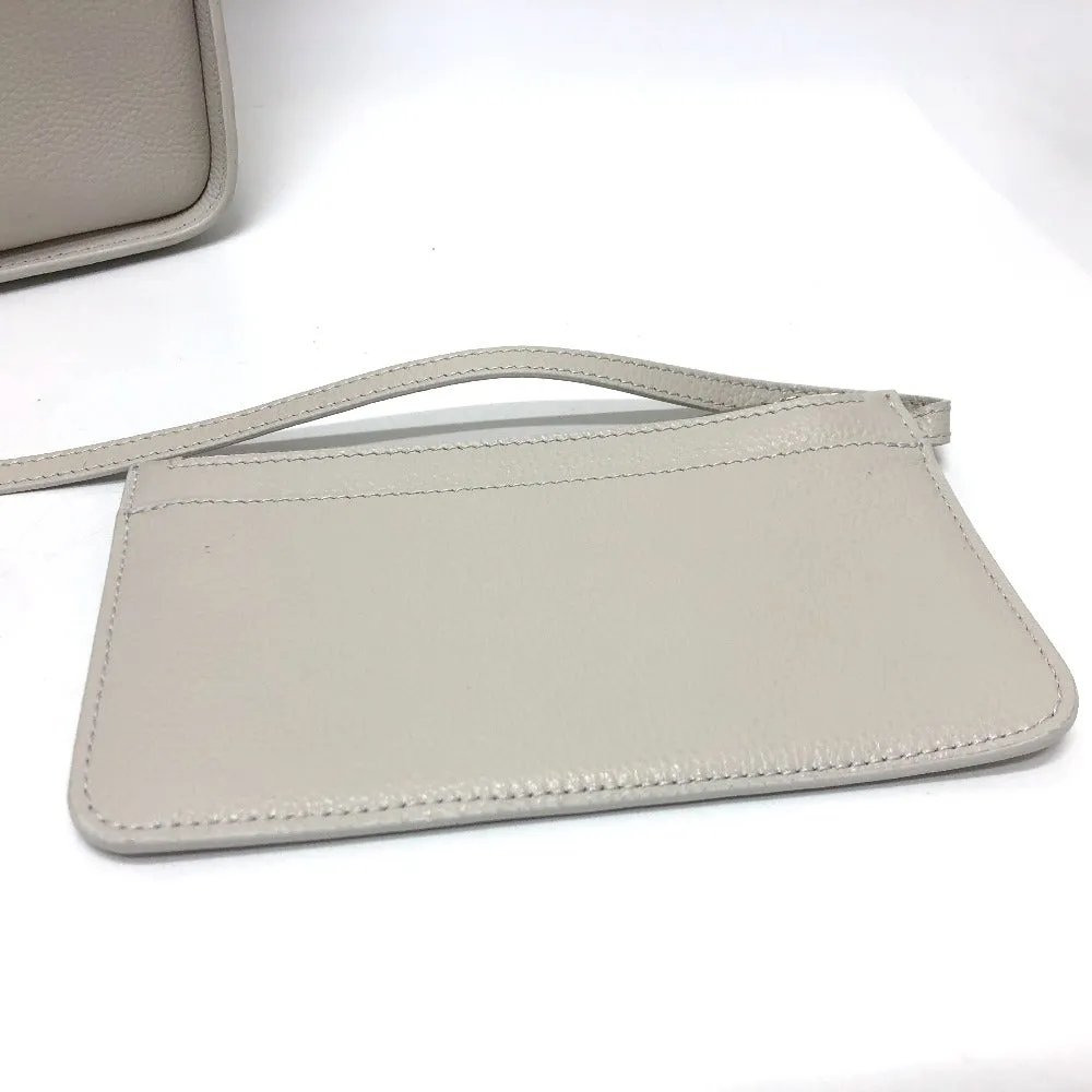 BALENCIAGA Shoulder Bag 659920 leather white North South Women Used Authentic