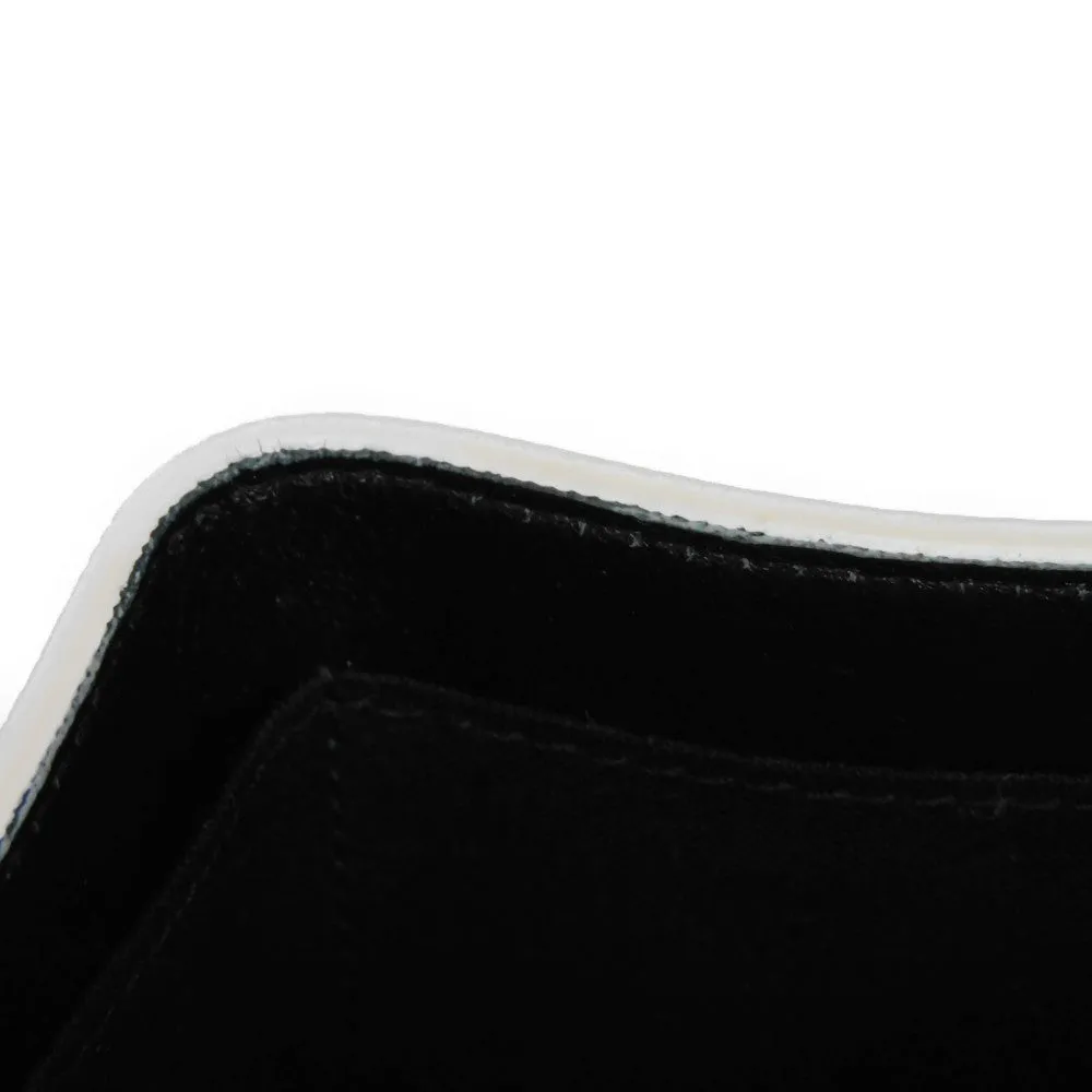 BALENCIAGA Tri-fold wallet 558208 0OTG3 9000 textured grain leather (embossed) White x black New logo Ville mini wallet Women(Unisex) Used Authentic