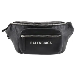 BALENCIAGA Waist bag 529765 DLQ4N 1000 leather black Every day unisex(Unisex) Used Authentic