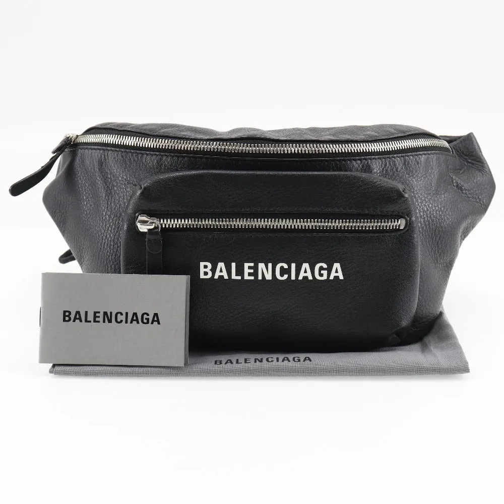 BALENCIAGA Waist bag 529765 DLQ4N 1000 leather black Every day unisex(Unisex) Used Authentic