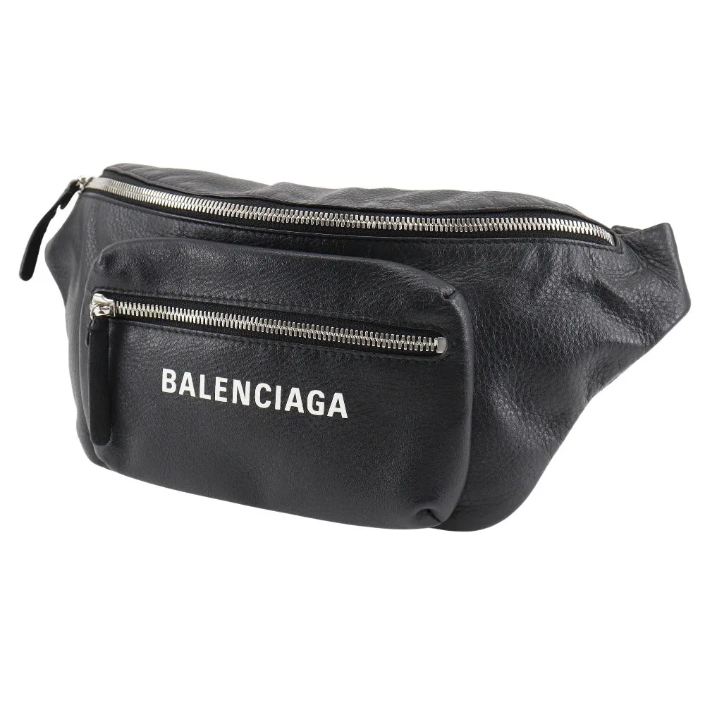 BALENCIAGA Waist bag 529765 DLQ4N 1000 leather black Every day unisex(Unisex) Used Authentic