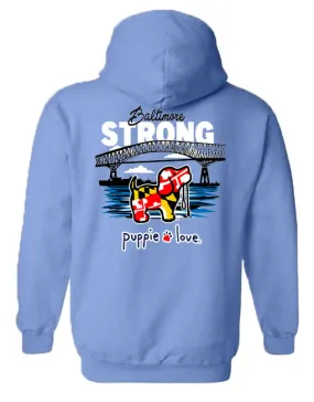 BALTIMORE STRONG PUP, ADULT HOODIE