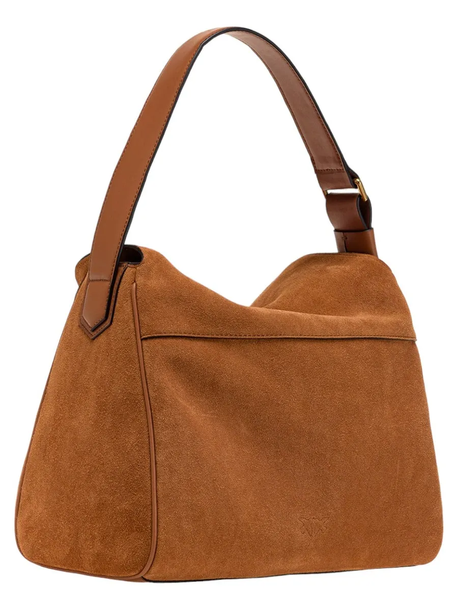 Big leaf bag hobo in suede