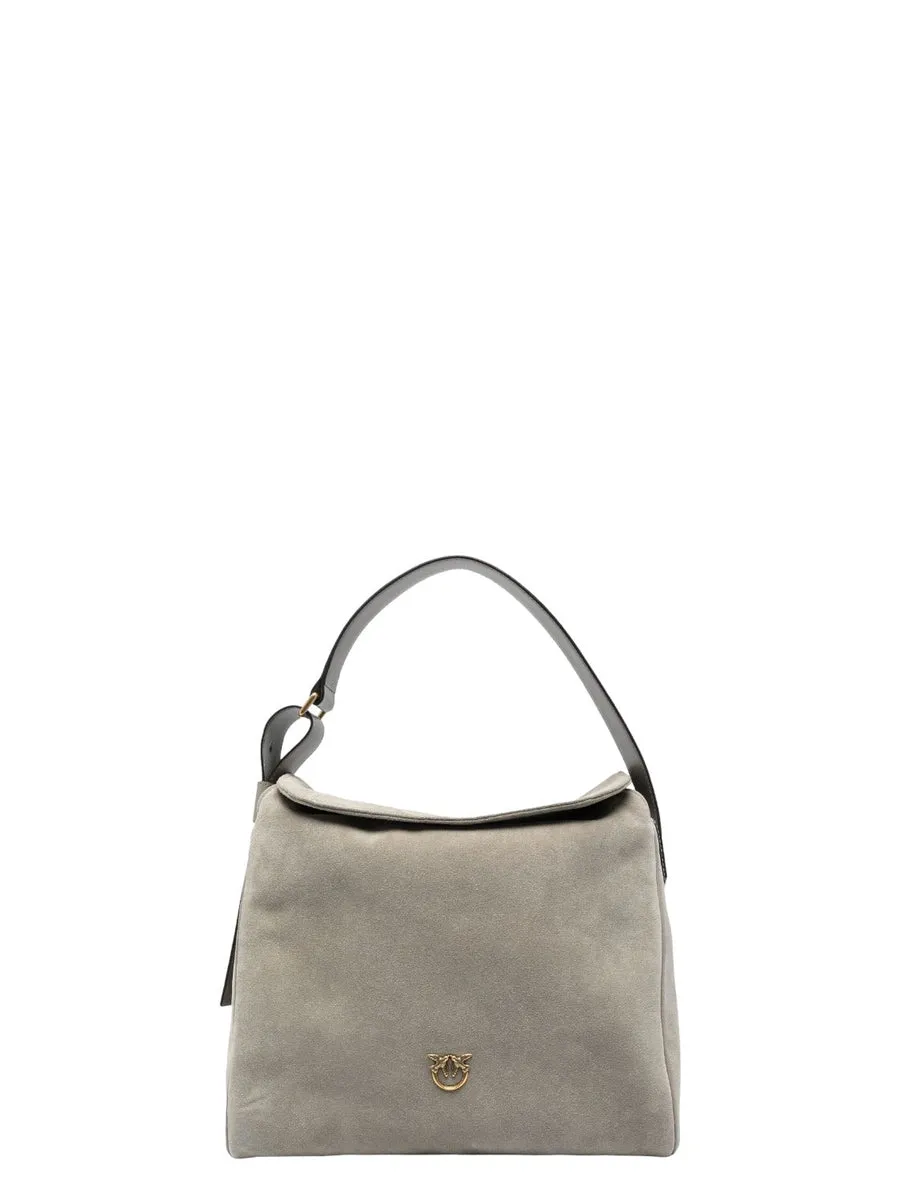 Big leaf bag hobo in suede