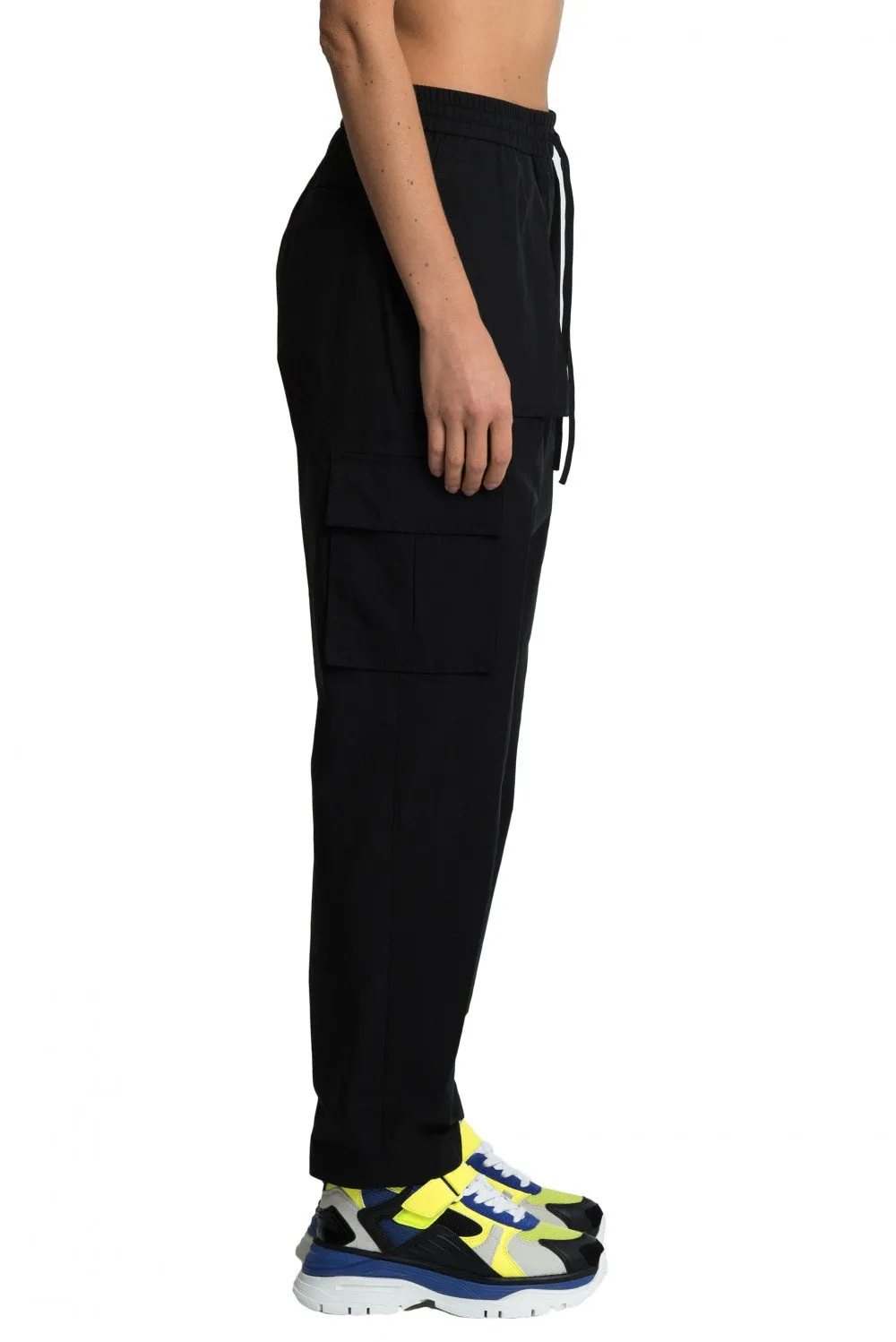 Black Patch Pocket Pants