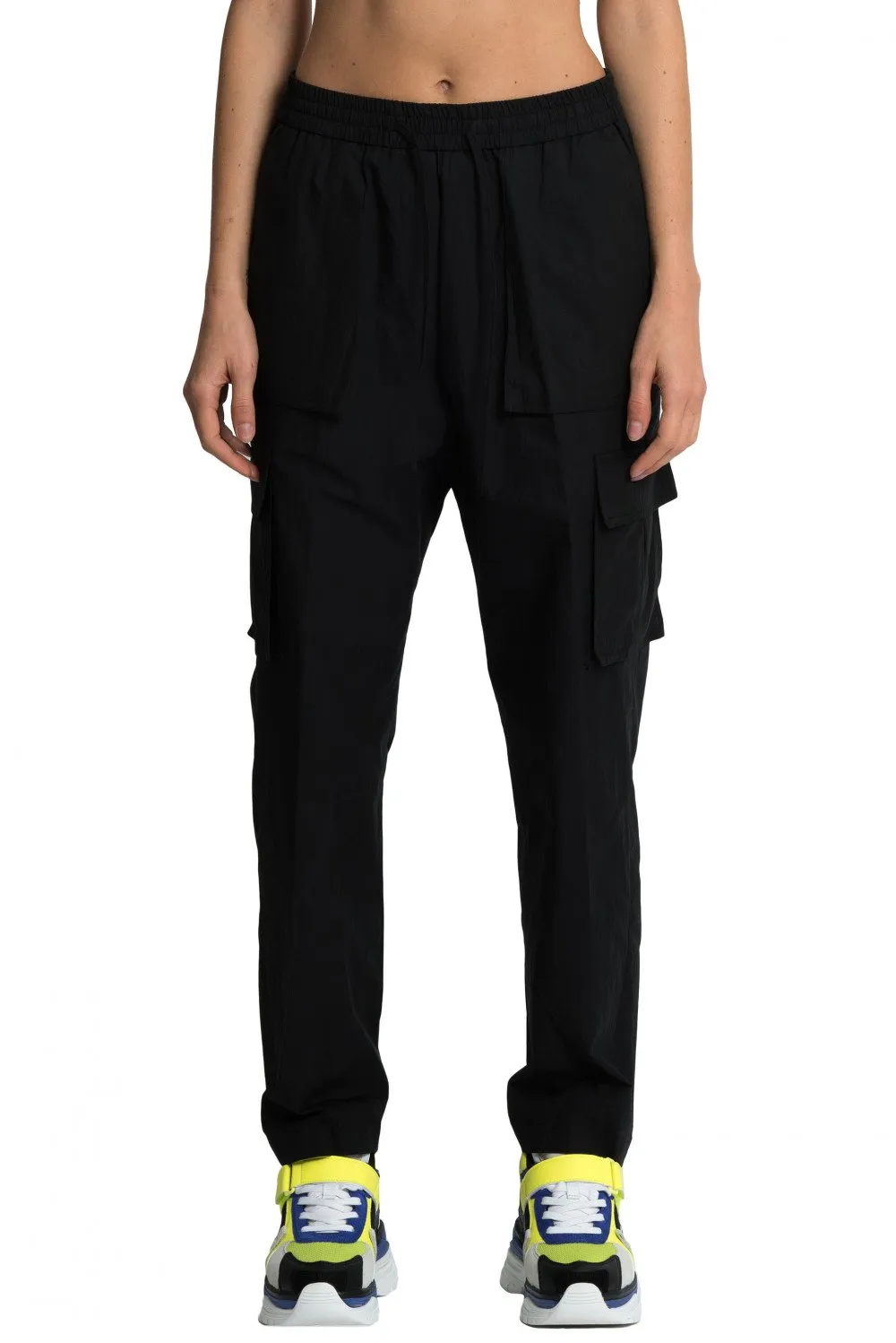 Black Patch Pocket Pants