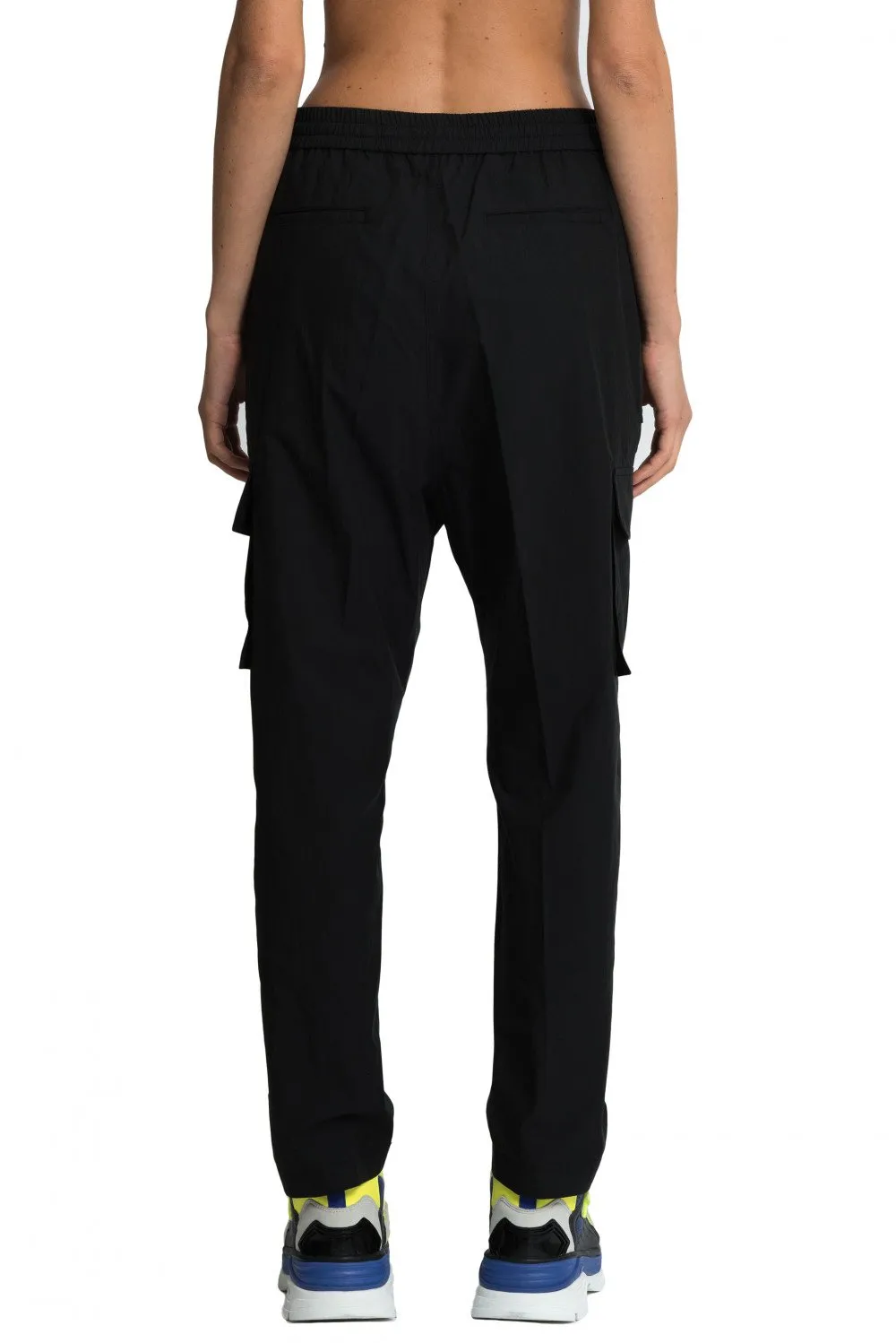 Black Patch Pocket Pants