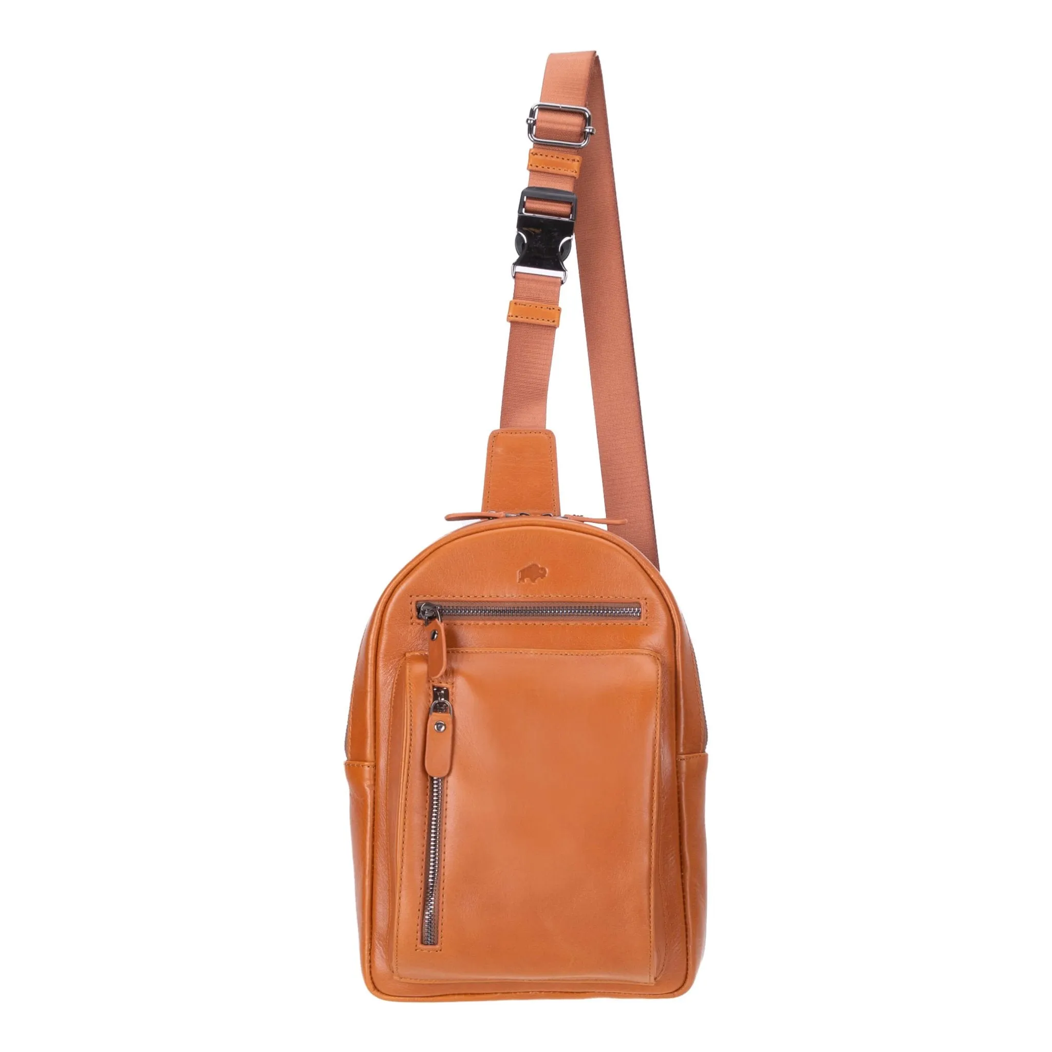 Blake Crossbody Leather Bag, Burnished Tan