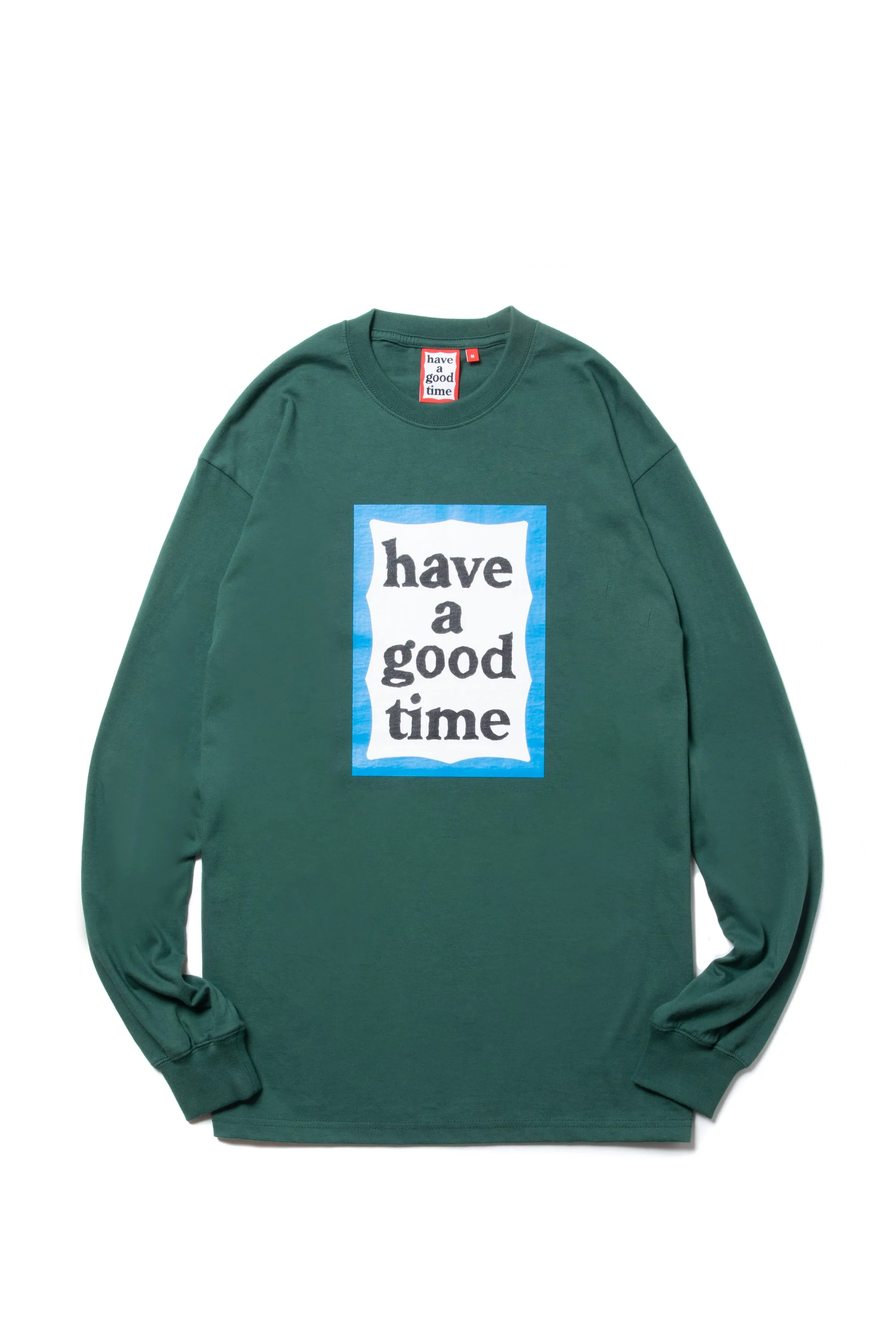 BLUE FRAME L/S TEE BOTTLE GREEN