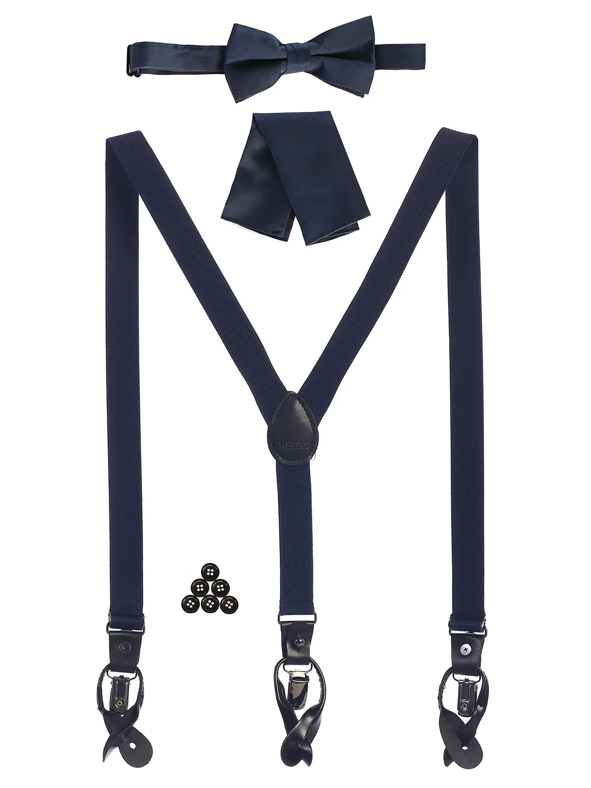 Boy's Convertible Suspenders Set