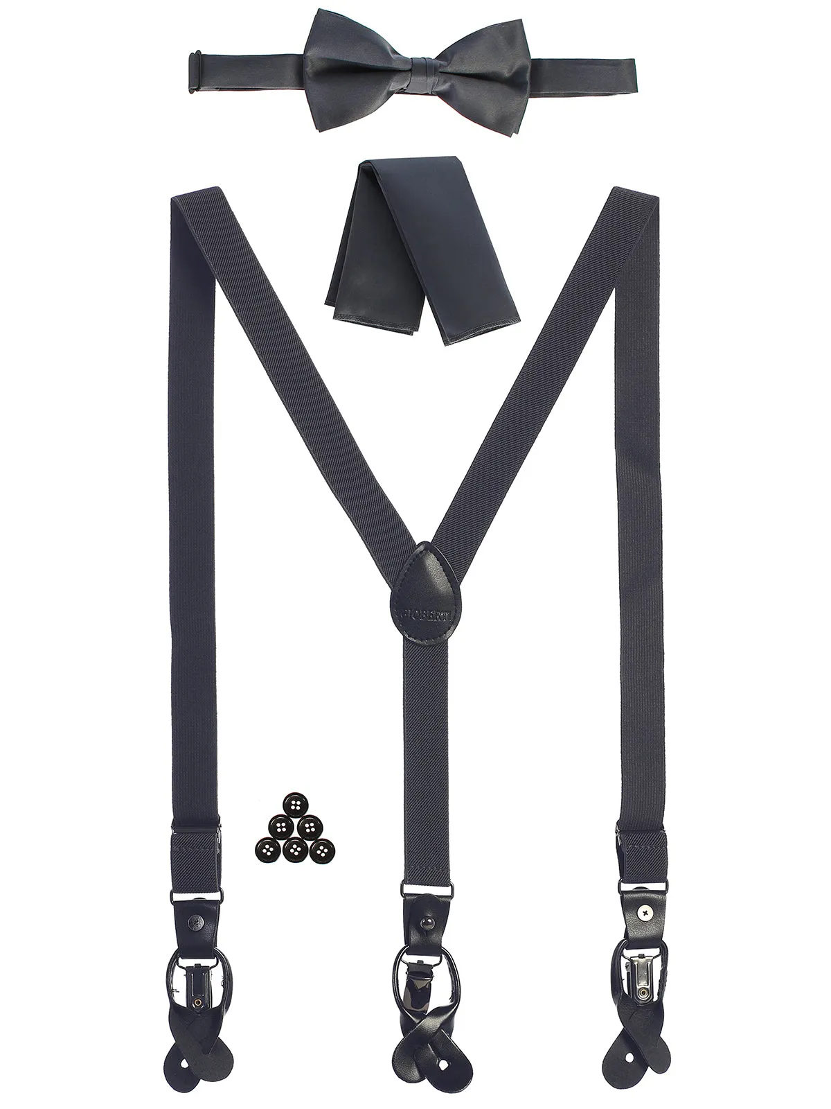 Boy's Convertible Suspenders Set