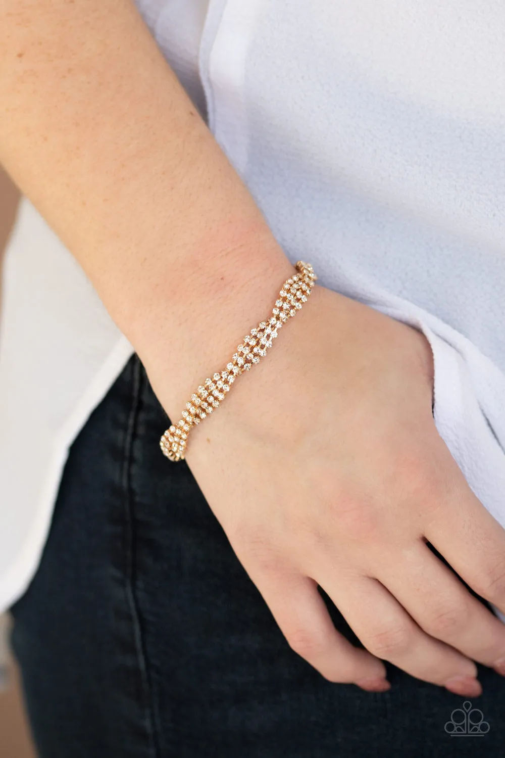 Braided Twilight Gold-Bracelet