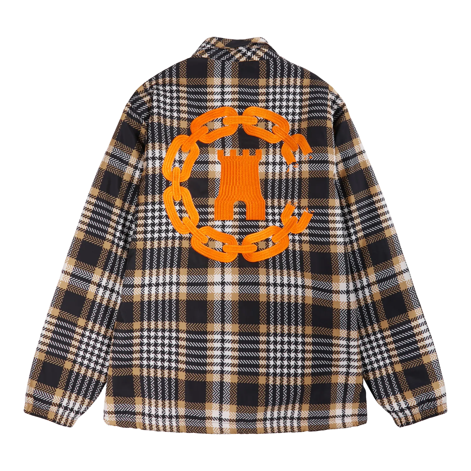 C Chain Plaid Coach Jacket