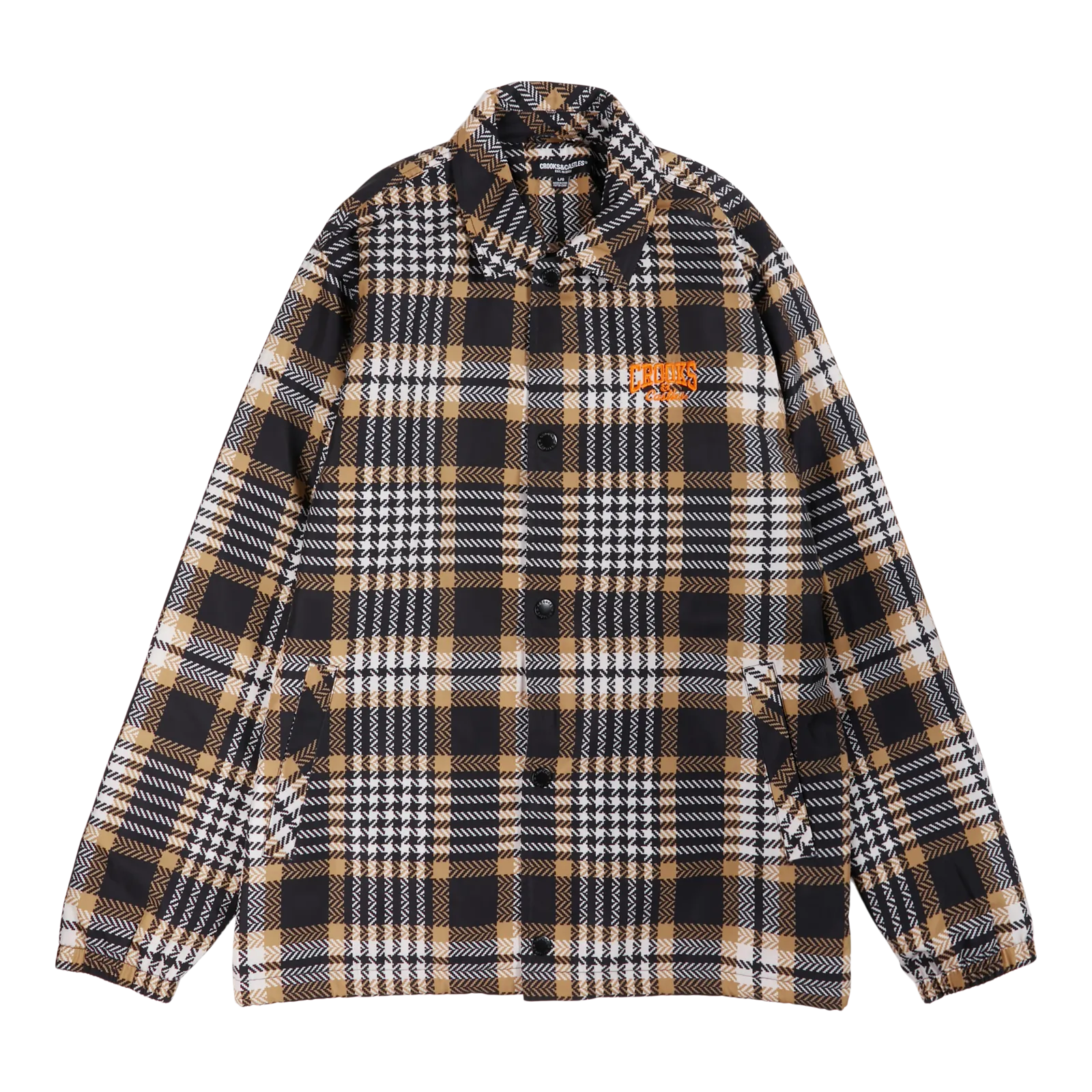 C Chain Plaid Coach Jacket