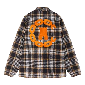 C Chain Plaid Coach Jacket